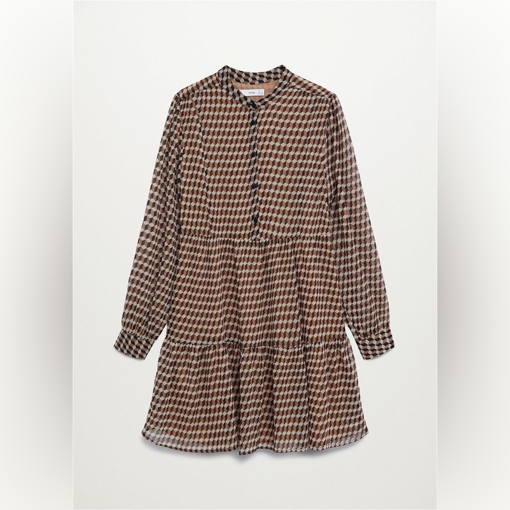 MANGO Flowy Print Dress